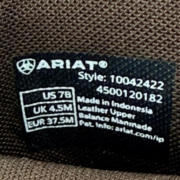 NWOB Ariat Women's Copper Kettle Leather Western Boots US 7B Oil/Slip Resistant - Picture 11 of 13